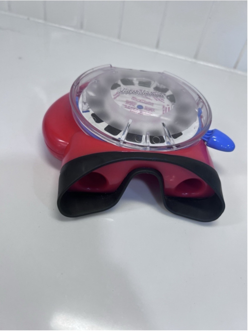 Fisher Price View Master 3D 2002 Red & Black Blue Handle Viewer Mattel